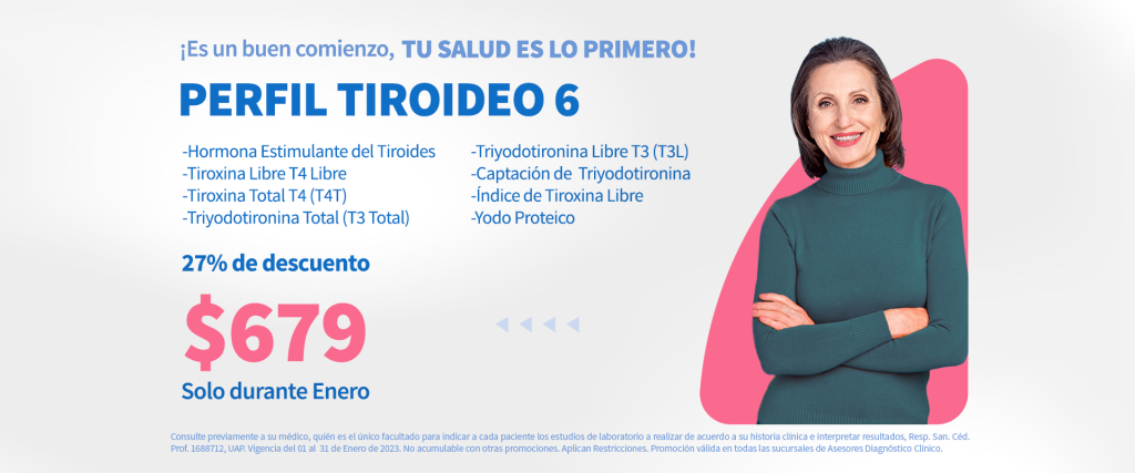 Paquete Perfil Tiroideo Completo Salud Digna